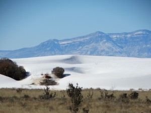 White Sands vanaf de weg