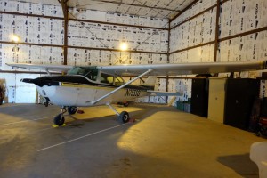 Prive vliegtuig van de Nationaal Park piloot