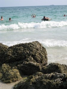 Zand, zee en rotsen