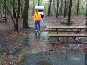 Stromende regen in Greenbelt  "Nat" Park