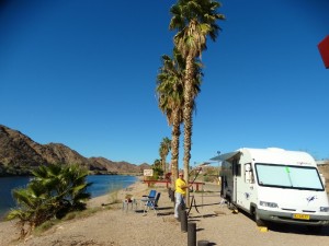 Davis Campground aan de Colorado rivier