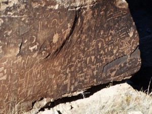 Petroglyphen in Painted Desert