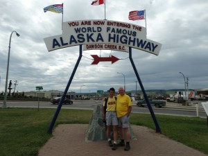 De Alaska Highway begint hier