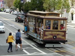 De beroemde San Francisco "Cable Car"