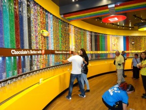 Keuze teveel in de M&M Store