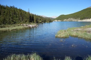 Summit Lake vanuit de camper