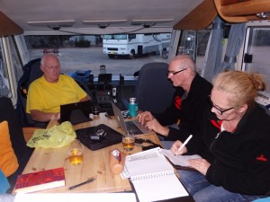 Administratie in de camper