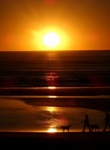 Zonsondergang bij Cape Lookout