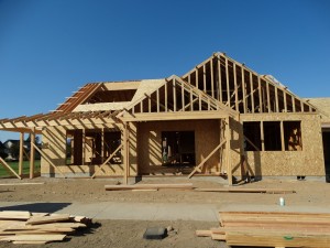 Nieuwbouw huis in Sisters, alles in hout