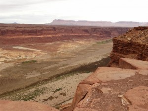 Trailerhelling in het lege Lake Powell