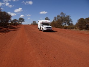 Op de Larapinta drive