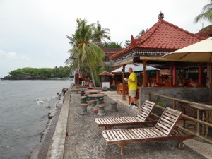 Uitzicht op zee bij Palm Paradise